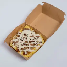 بطاطا مشوية بشاورما اللحم